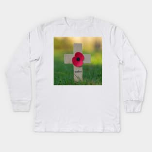 Cross of remembrance Kids Long Sleeve T-Shirt